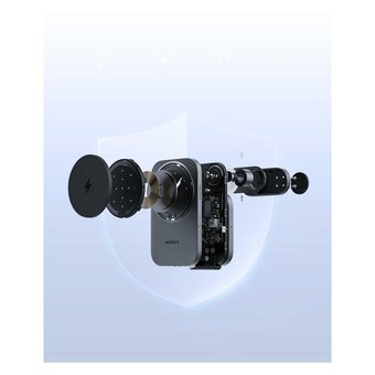  Беспроводное зарядное устройство Aukey LC-MC312 3in1 Travel Qi2 