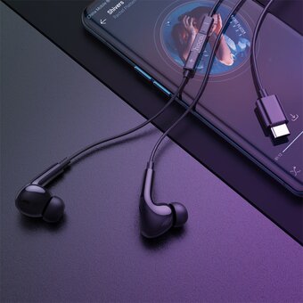  Наушники HOCO M101 Pro Crystal sound Type-C wire-controlled digital earphones with microphone черный 