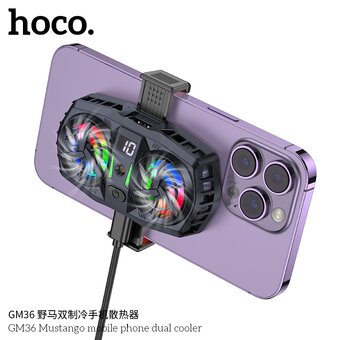  Кулер игровой HOCO GM36 Mustango mobile phone dual cooler черный 