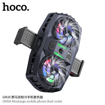  Кулер игровой HOCO GM36 Mustango mobile phone dual cooler черный 