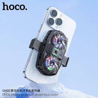  Кулер игровой HOCO GM36 Mustango mobile phone dual cooler черный 
