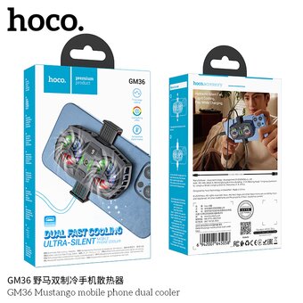  Кулер игровой HOCO GM36 Mustango mobile phone dual cooler черный 