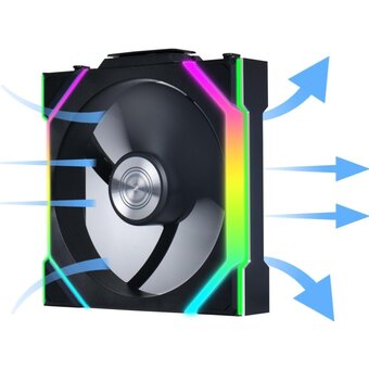  Вентилятор Lian Li UNI Fan SL Wireless 120 (G99.12SL1W1B.R0) / 12SL1W1B Black / 120x124,5x28мм (PWM, ARGB, 2000 об/мин (Max.), 28.5dBa) 