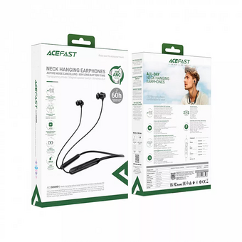  Наушники ACEFAST N3 Neck Hanging Active Noise Reduction Wireless Earphones Black 