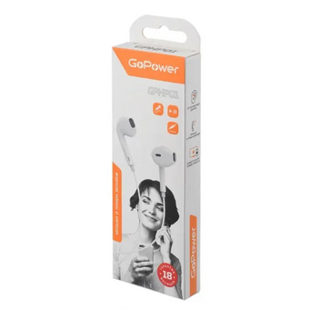  Наушники GoPower GPHP01 белый 