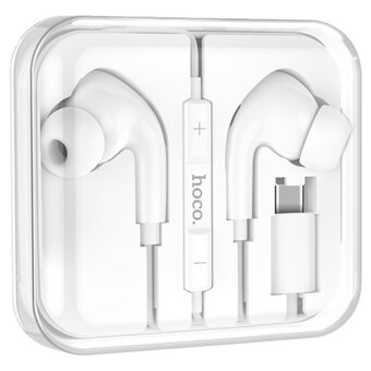  Наушники HOCO M101 Pro Crystal sound Type-C wire-controlled digital earphones with microphone белый 
