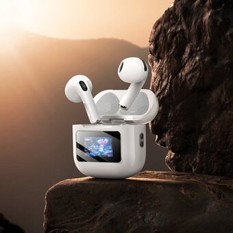  Наушники bluetooth HOCO EW73 Randy true wireless BT headset with touch screen белый 