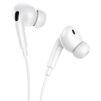  Наушники HOCO M101 Pro Crystal sound Type-C wire-controlled digital earphones with microphone белый 