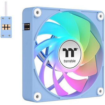  Вентилятор Thermaltake CT120 EX Sync Hydrangea Reverse ARGB (CL-F198-PL12BU-A) (упак. 3шт) 120х120x25 синий 4-pin 31.2дБ Ret 