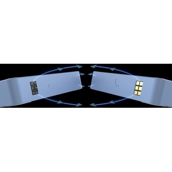  Вентилятор Thermaltake CT120 EX Sync Hydrangea Reverse ARGB (CL-F198-PL12BU-A) (упак. 3шт) 120х120x25 синий 4-pin 31.2дБ Ret 