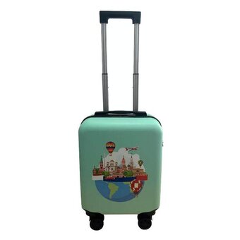  Чемодан для детей LATS 676 Москва бирюзовый 