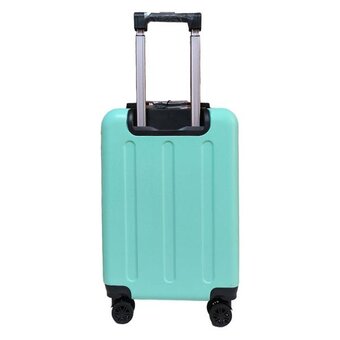  Дорожный чемодан LATS 704 Кот в круге, бирюзовый 