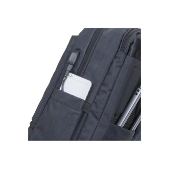  Рюкзак Riva 8365 черный 17.3" 