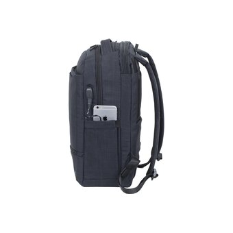  Рюкзак Riva 8365 черный 17.3" 