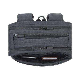  Рюкзак Riva 8365 черный 17.3" 