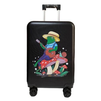  Дорожный чемодан LATS 707 Лягушки, черный 