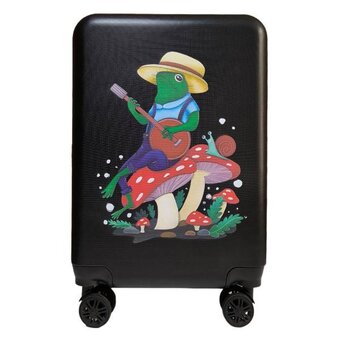  Дорожный чемодан LATS 707 Лягушки, черный 