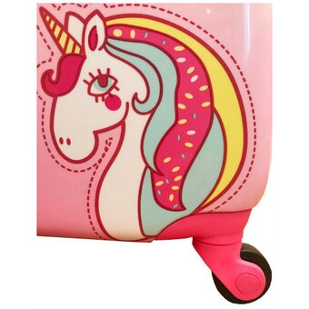  Чемодан Magio 162 Счастливый единорог разноцветный 
