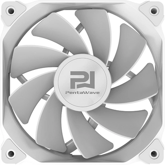  Вентилятор PentaWave PF-K12WS-R PWM / Reverse Blade /120mm 4 pin MHDB 600-1700rpm 72,6CFM 29.6dBA / White 