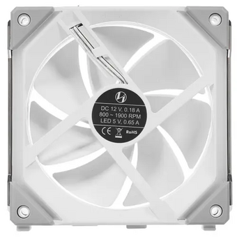  Вентилятор Lian Li UNI Fan SL120 White (G99.12UF1W.R0) /UF-SL120-1W/ 120x120x25мм (PWM, ARGB, 800-1900 об/мин, 31dBa) 