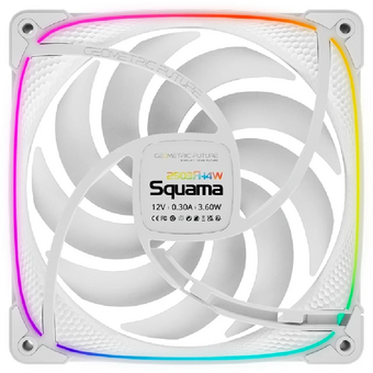  Вентилятор Geometric Future Squama 2503RW-14 Reverse White (1F2503R114100) / 140mm, PWM, 2100 RPM, 71.80 CFM, 34.0 dBA, 5V ARGB 