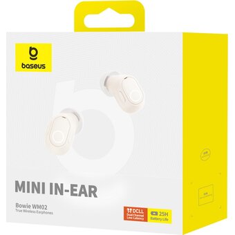  Наушники Baseus Bowie WM02 True Wireless Earphones (NGTW370202) White 