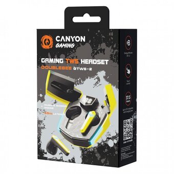  Наушники Canyon GTWS-2 (CND-GTWS2Y) Yellow 