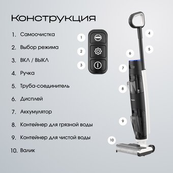  Моющий пылесос TESLER Pure Storm WD-7300 