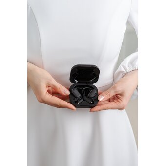 Беспроводные наушники GoGadget OpenAir, заушные, открытый динамик, 2 микрофона, 35+300 мАч, до 12 ч ЧЕРНЫЙ 