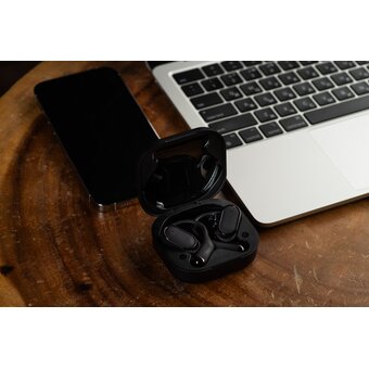  Беспроводные наушники GoGadget OpenAir, заушные, открытый динамик, 2 микрофона, 35+300 мАч, до 12 ч ЧЕРНЫЙ 