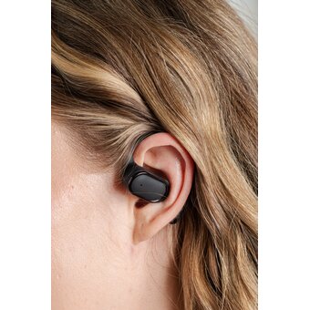  Беспроводные наушники GoGadget OpenAir, заушные, открытый динамик, 2 микрофона, 35+300 мАч, до 12 ч ЧЕРНЫЙ 