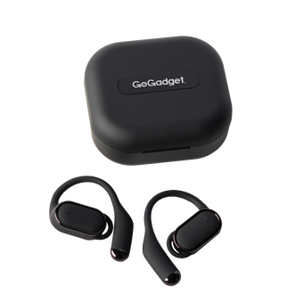  Беспроводные наушники GoGadget OpenAir, заушные, открытый динамик, 2 микрофона, 35+300 мАч, до 12 ч ЧЕРНЫЙ 