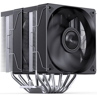  Кулер JONSBO CR-3000E LGA1700/1200/115X/AM5/AM4 (TDP 260W, PWM, 2 x 120mm Black Fan, 7 тепловых трубок, 4-pin) Retail 