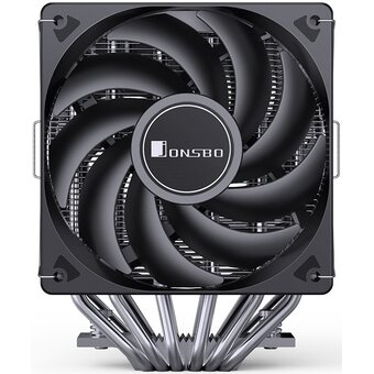  Кулер JONSBO CR-3000E LGA1700/1200/115X/AM5/AM4 (TDP 260W, PWM, 2 x 120mm Black Fan, 7 тепловых трубок, 4-pin) Retail 