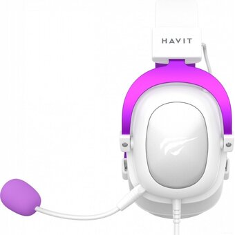  Наушники Havit H2002d белый/фиолетовый 
