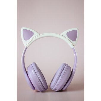  Гарнитура Miru CAT EP-W10 (W103) сиреневый 
