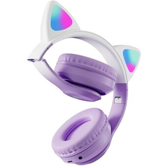  Гарнитура Miru CAT EP-W10 (W103) сиреневый 