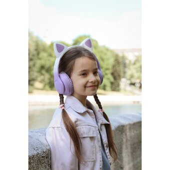  Гарнитура Miru CAT EP-W10 (W103) сиреневый 