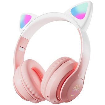  Гарнитура Miru CAT EP-W10 (W101) розовый 