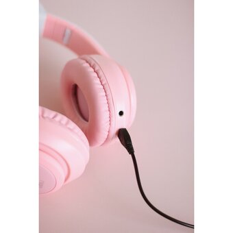  Гарнитура Miru CAT EP-W10 (W101) розовый 