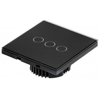  Умный выключатель Sibling Powerlight WS3B 3 клавиши с нулем черный 