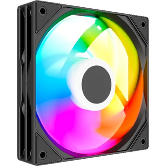  Вентилятор Powercase (M53-12 ARGB) Black 120x120x25мм (PWM, 4pin PWM (M+F)+ 3pin ARGB (M+F), 600-1800 об/мин) Bulk 