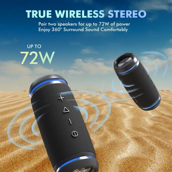  Портативная колонка W-King BT226 черный 