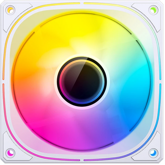  Вентилятор JONSBO FR-505WR 120х120х25мм Reverse (PWM, ARGB LED, 800-1800об/мин, обратный поток, белый) Retail 