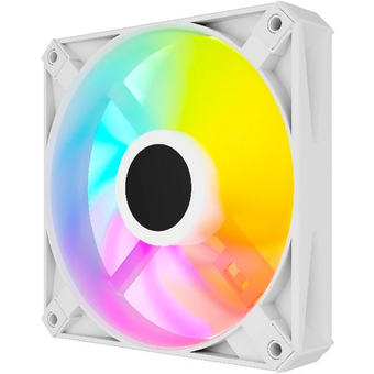  Вентилятор Powercase (M56-12W ARGB) White 120x120x25мм (PWM, 4pin PWM (M+F)+ 3pin ARGB (M+F), 700-1500 об/мин) Bulk 