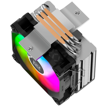  Кулер PentaWave PC-S03E SRB ARGB LGA115X/1200/1700/1851/AM4/AM5 (TDP 180W, 1*100mm ARGB PWM Fan, 3 тепловые трубки 6мм, 600-2100RPM) 