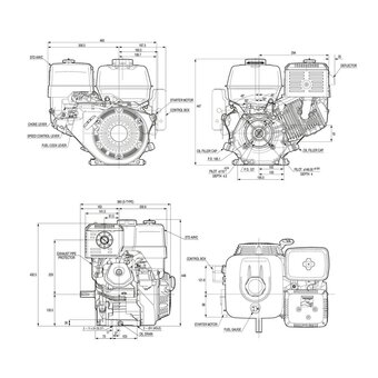  Двигатель Honda GX390UT2-SCK4-OH 