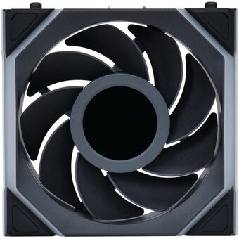  Вентилятор Lian Li UNI Fan SL Wireless LCD 120 Reverse Blade (G99.12RSLLCD1W1B.R0)/12RSLLCD1W1B Black/120x124,5x28мм(1.6” LCD, PWM, ARGB, 1900 об/мин) 