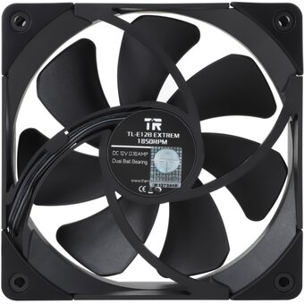  Вентилятор Thermalright TL-E12B Extrem 120x120x25mm черный 4-pin 25.6dB 160gr Ret 