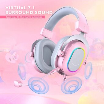  Наушники Fifine H6P Pink/Grey 